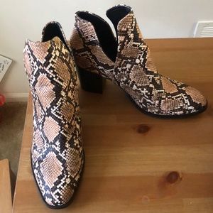 Snake skin boots